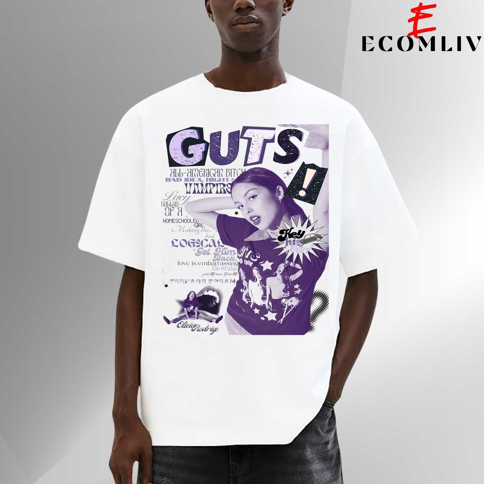 Olivia Rodrigo Guts Album T-Shirt, Unisex Shirt